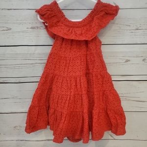 Oshkosh B'Gosh Off Shoulder Embroidery Dress